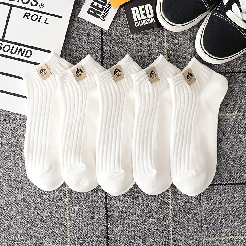 5 Pairs Simple Crew Socks,  Women'S Stockings & Hosiery./MH