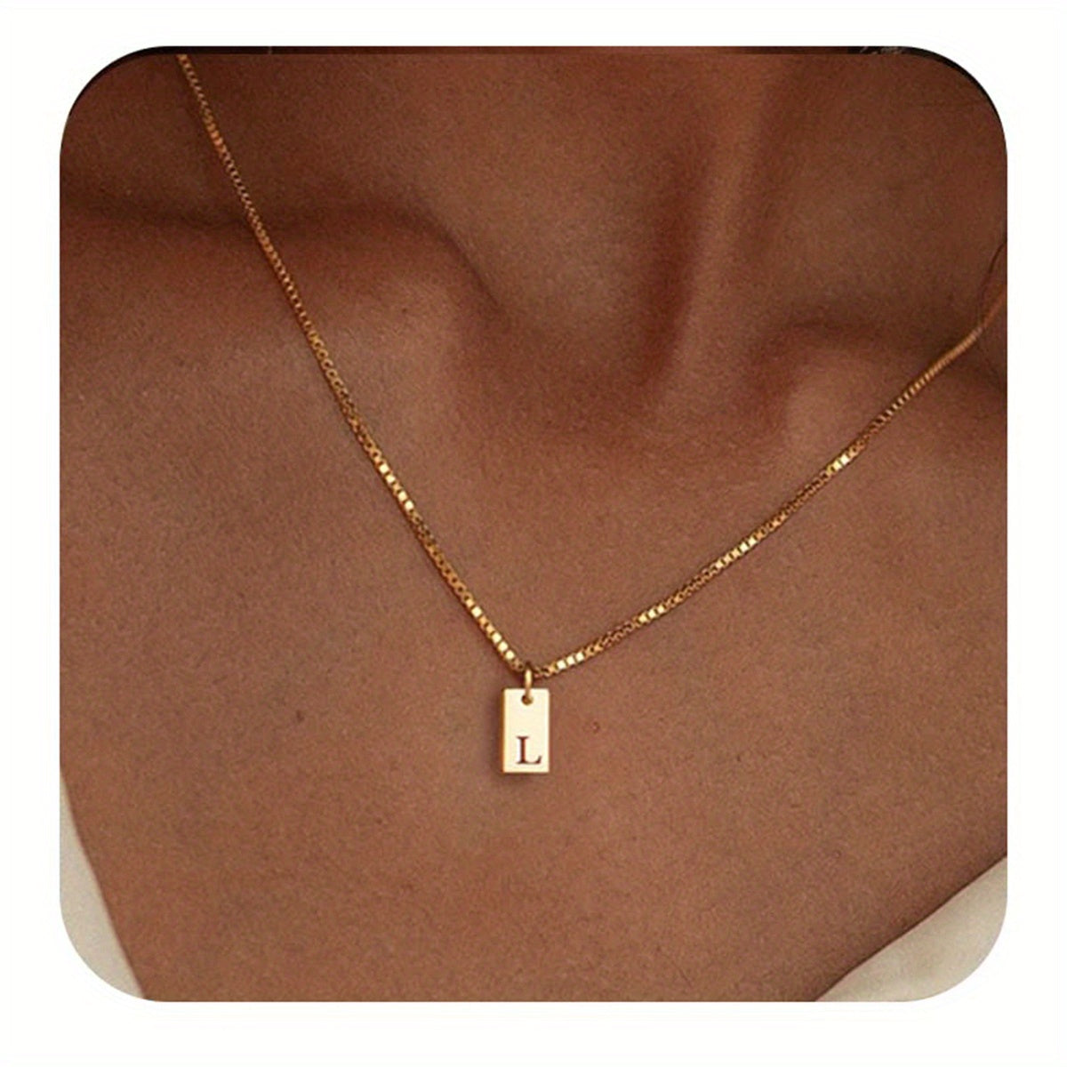 English Initial Letters Necklace 14K Gold Plated Necklace