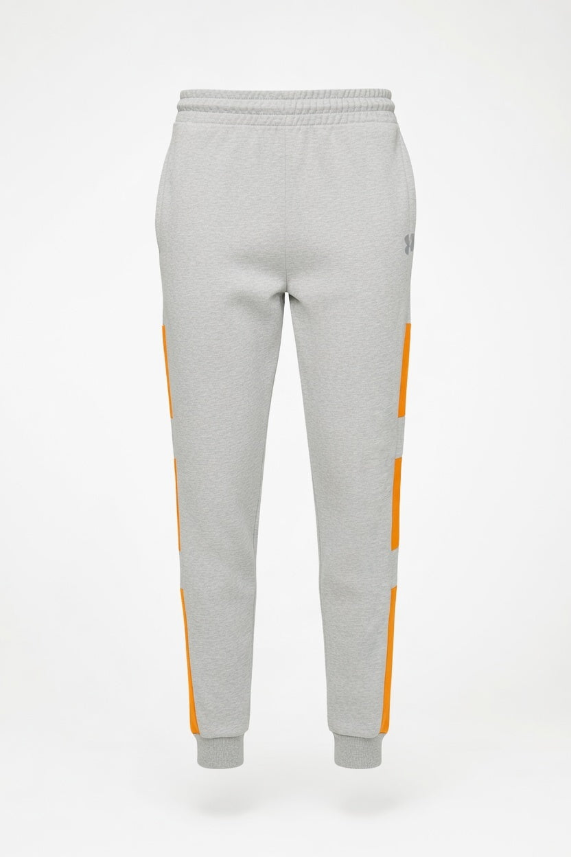 Men’s Grey Trouser with Orange Stripe Panels./MH