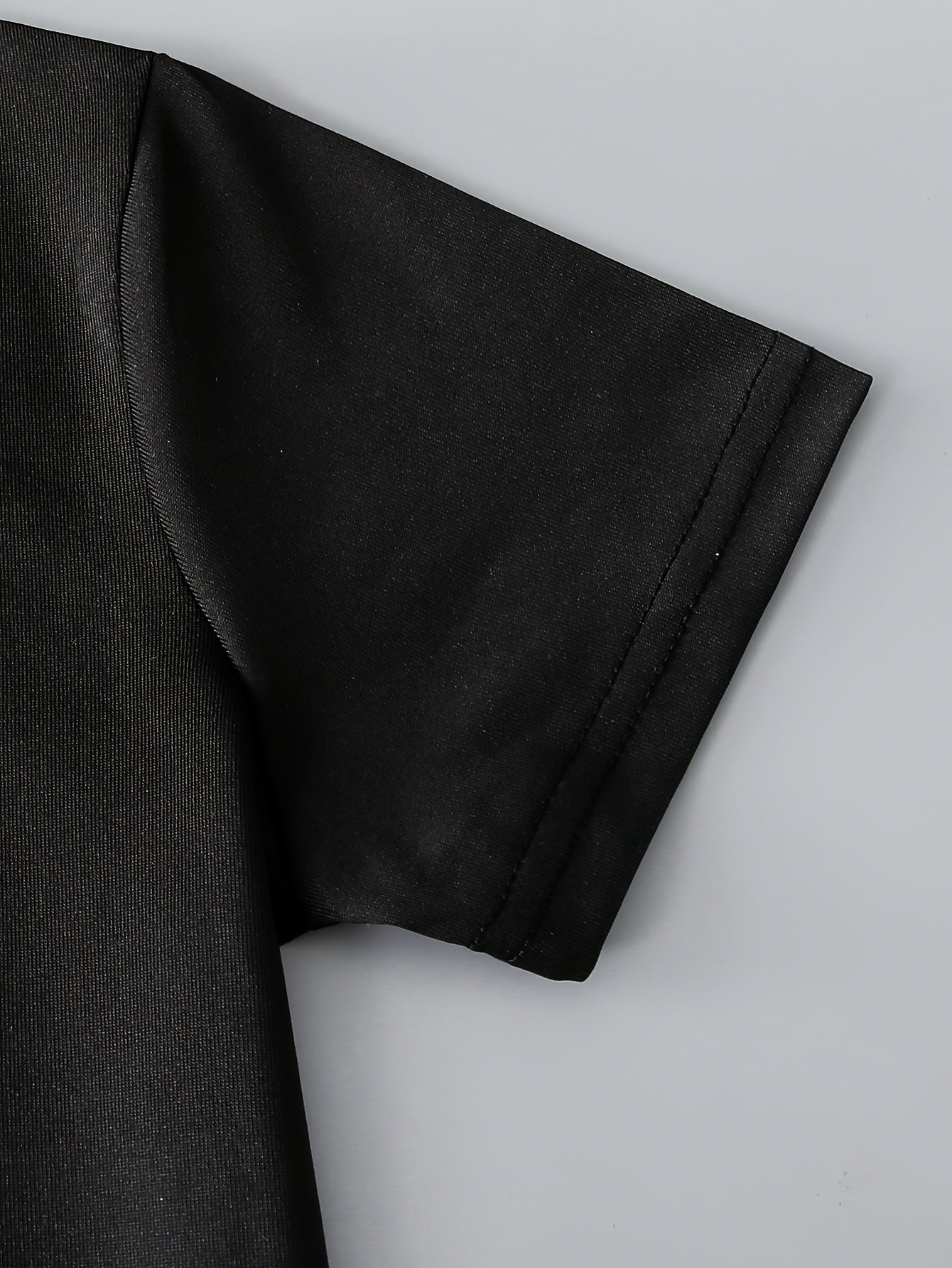 3pcs Boys Casual Solid Short Sleeve T-shirt & Smile Face Print Shorts.