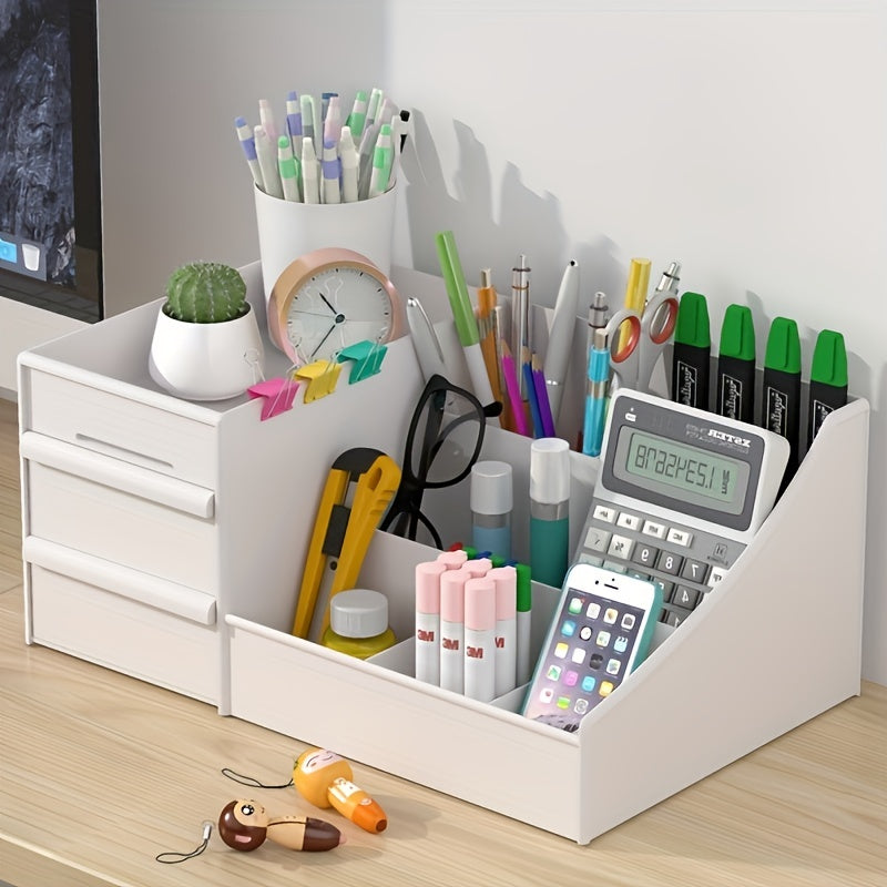 1pc Makeup Organizer With Drawers, Countertop Cosmetic Storage Box, Makeup Organizer Storage Box, Cute Bedroom Bathroom Organizer Drawers Countertop For Women And  ladies