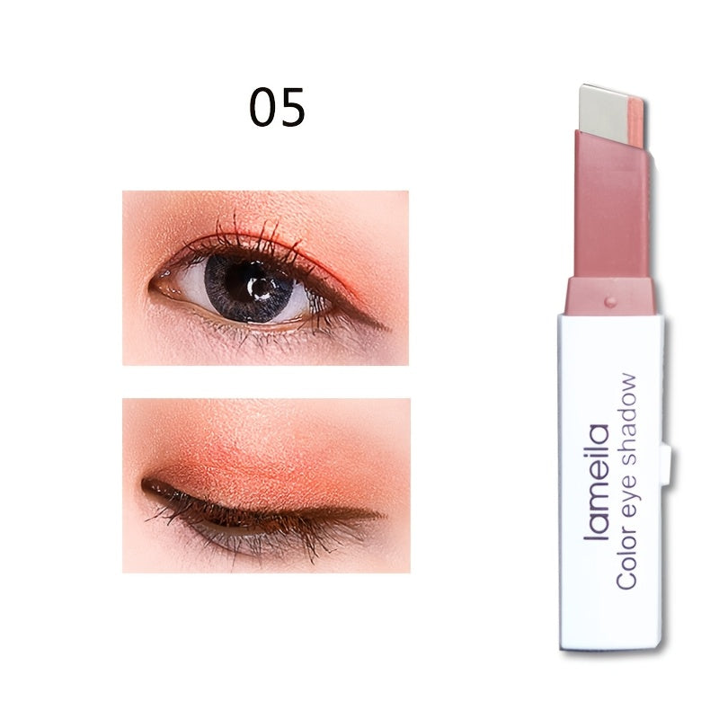 Lazy Eyeshadow Two Tone Gradient Glitter Eyeshadow Stick Waterproof Long .