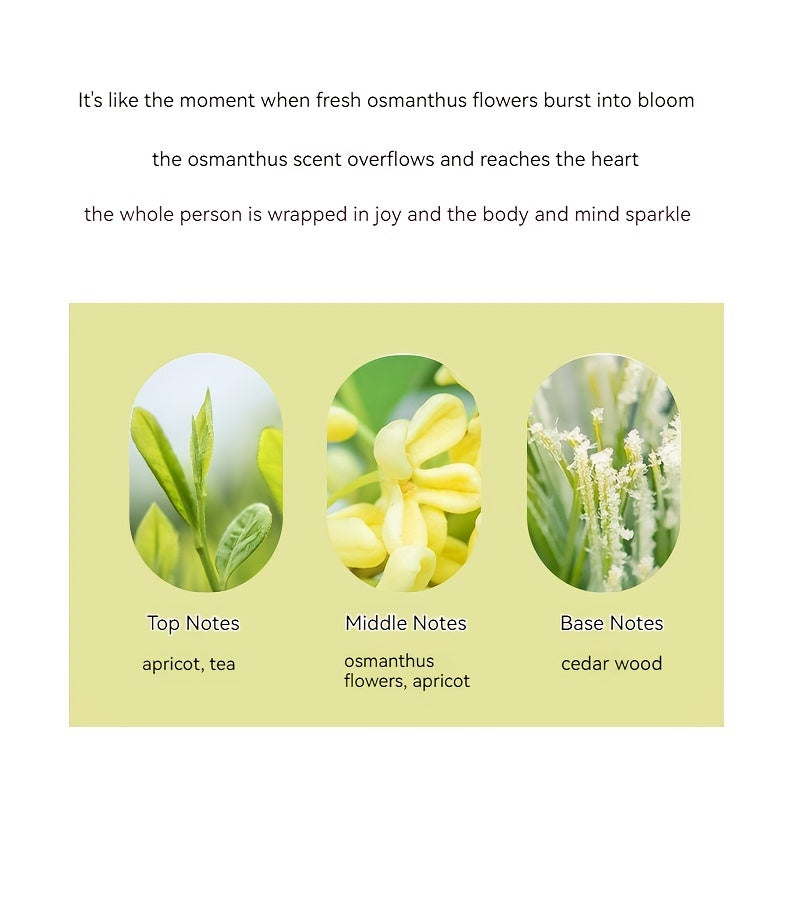 Osmanthus Bloom Eau De Toilette Spray - Long-Lasting Floral Perfume.