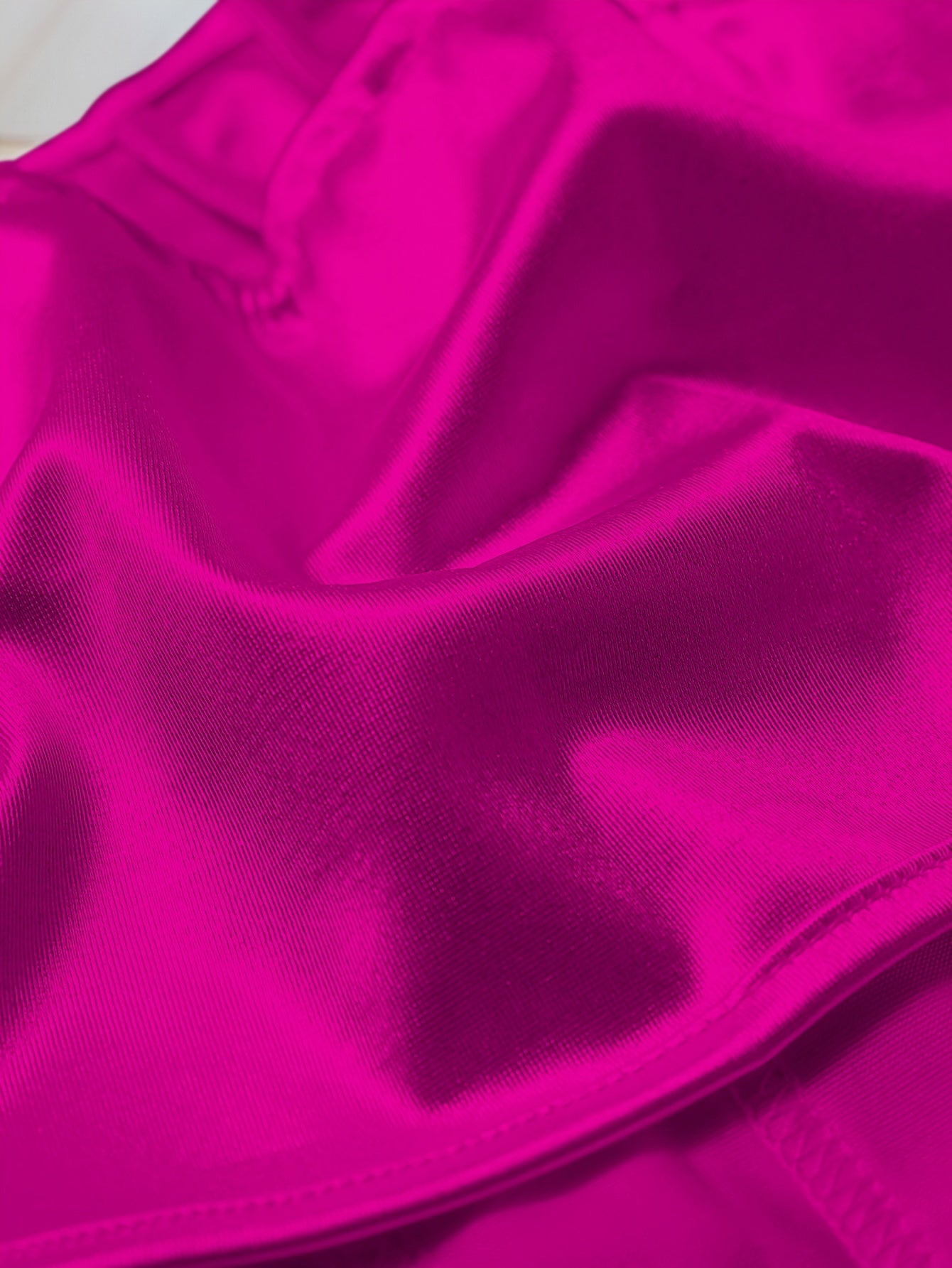 Chic Light Purple Satin Corset Crop Top .