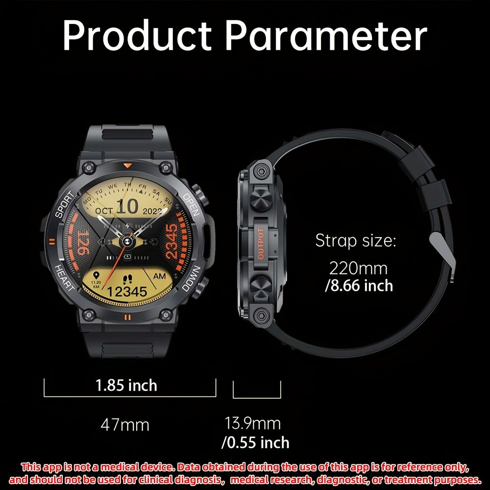 SENBONO Men'S Smart Watch Round 3.53cm Big Screen