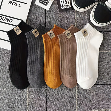 5 Pairs Simple Crew Socks,  Women'S Stockings & Hosiery./MH
