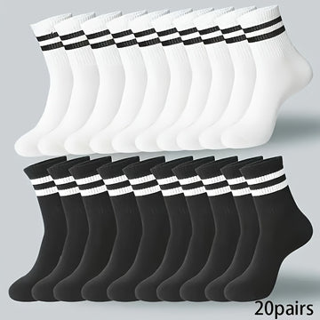 10/20 Dual-Striped Long Socks for Men And Women -/MH