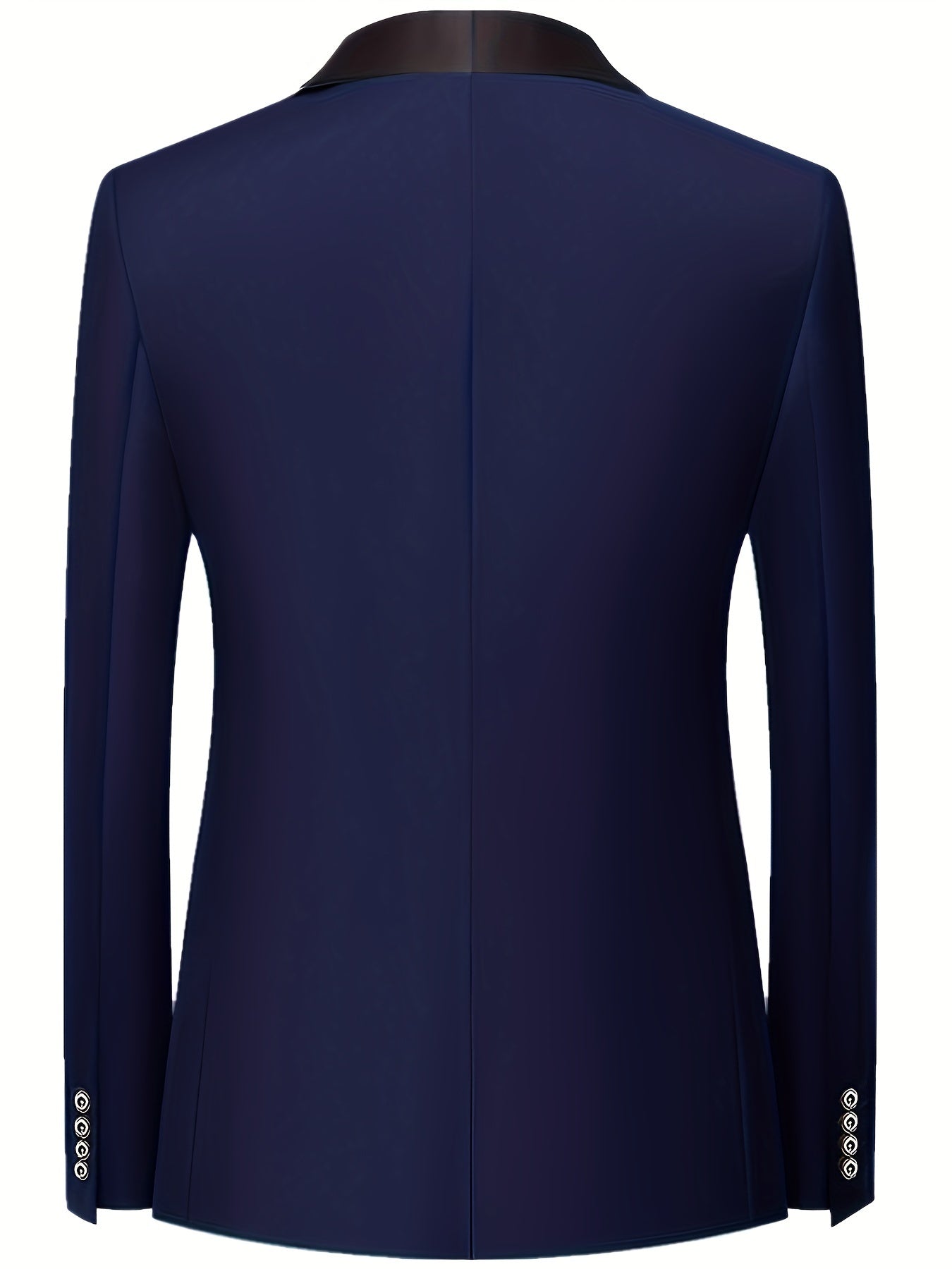 3pcs Classic Dress Suit Set For Men, Shawl Lapel Collar Buttoned Blazer,