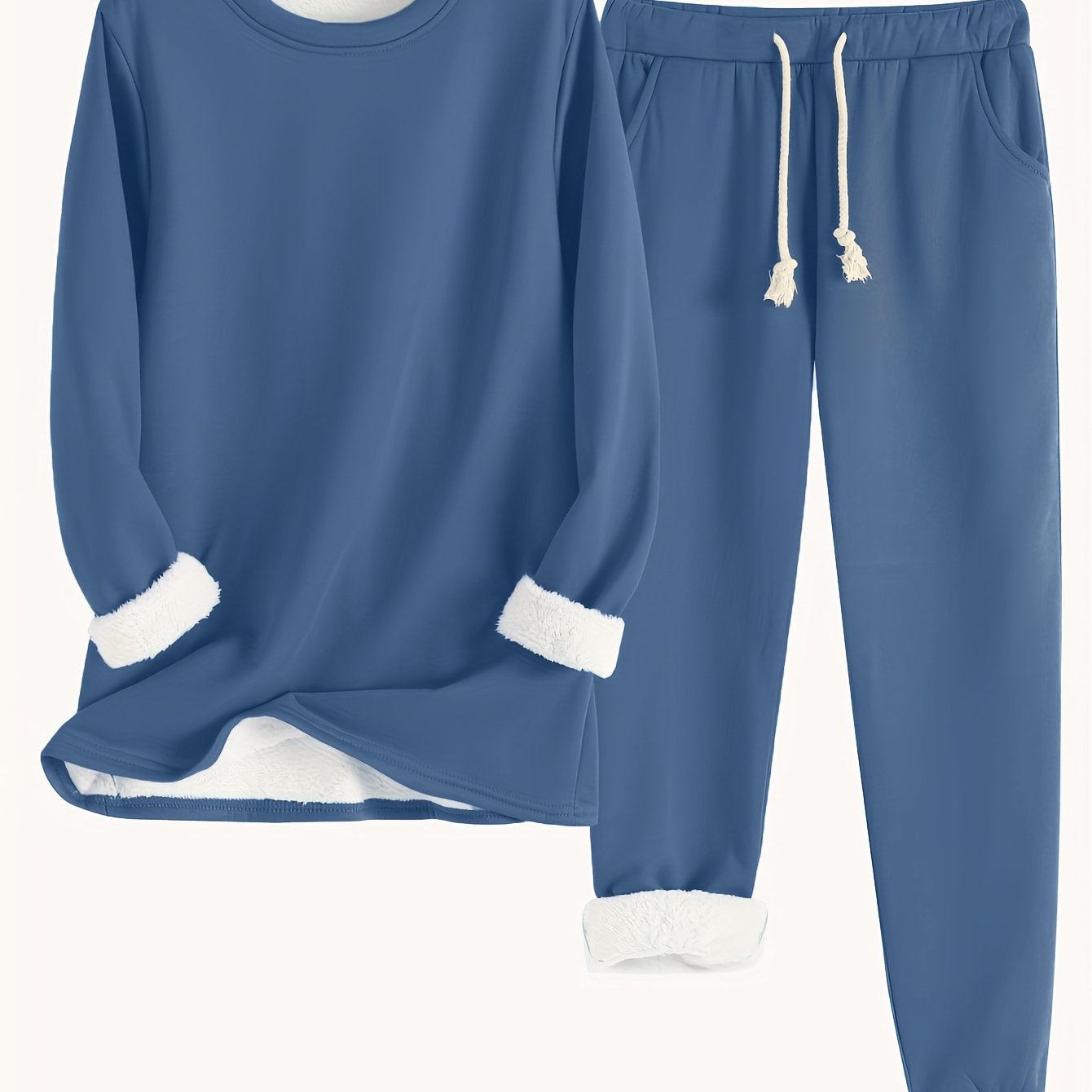 Cozy Fleece-Lined Women's Clothing Set