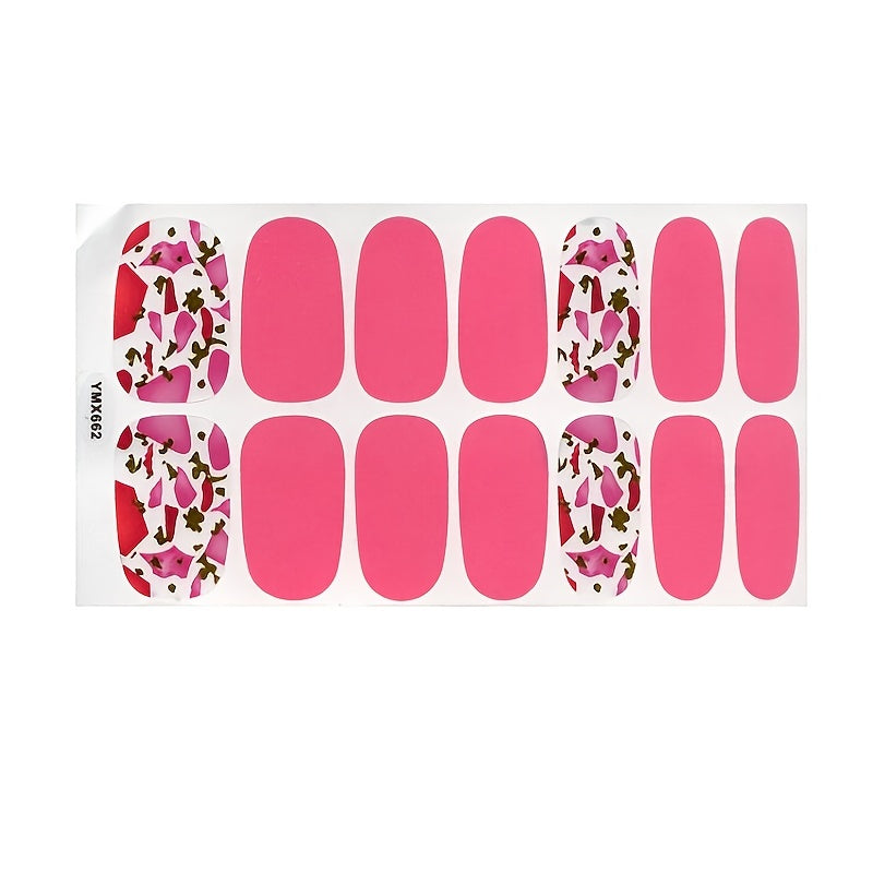 Manicure Leopard Print Foil Stickers Set of 16 YMX661-676
