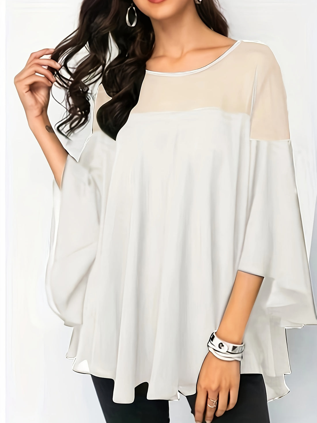 Plus Size Women's Casual Shirt - Vibrant Green Short Sleeve.