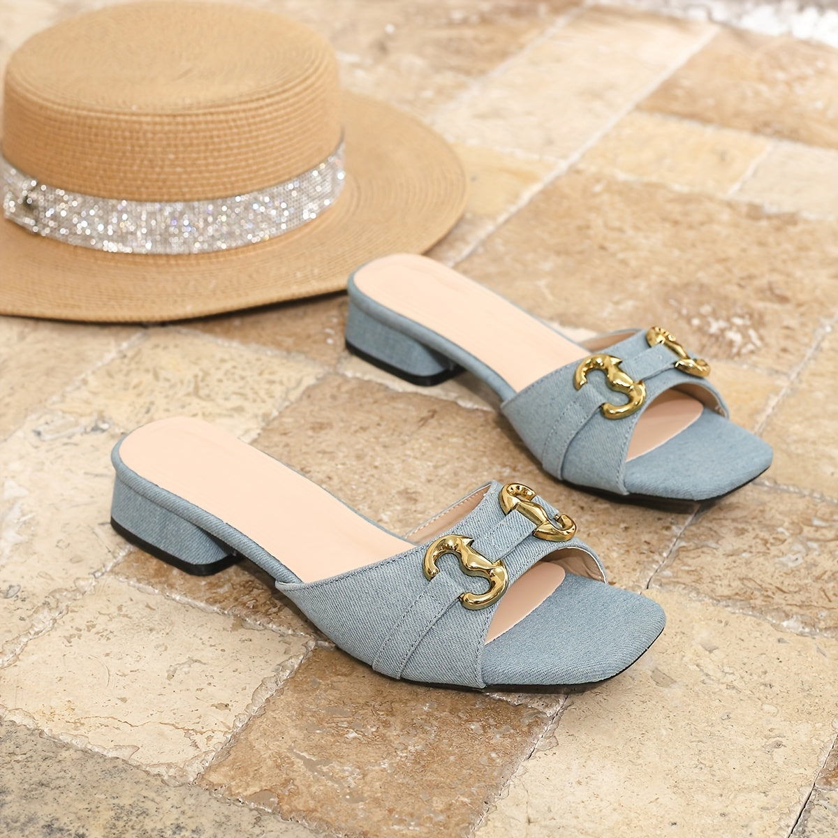 Women's French Elegant Slip-on Sandals - /MH