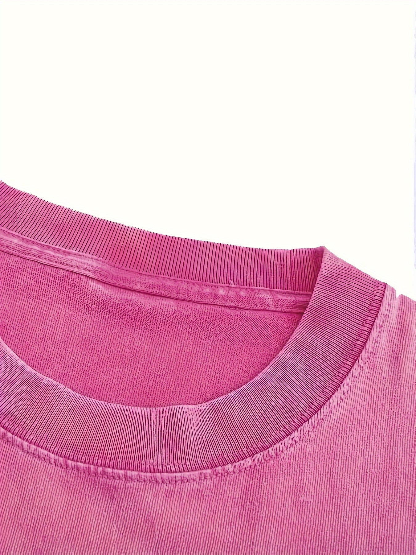 1pc Vintage Style Tie Dye T-Shirt, 100% Cotton Heavyweight Washed Distressed, Unisex Crew Neck Loose Fit, Casual Summer Tee with Slight Stretch for Men and Women