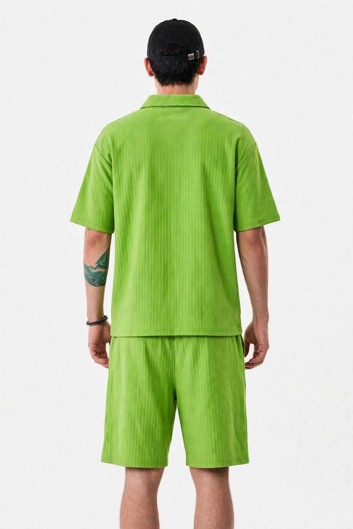 Dobi Cotton Co-Ord Set - Polo & Shorts | MEN