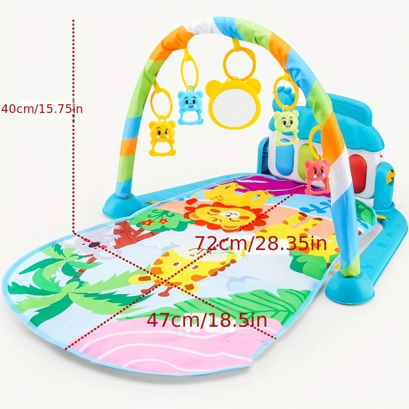 Delight Your Baby with this Fun and Educational Fitness Rack Toy, Piano Play Mat, and Crawling Mat, Halloween, Thanksgiving And Christmas Gift