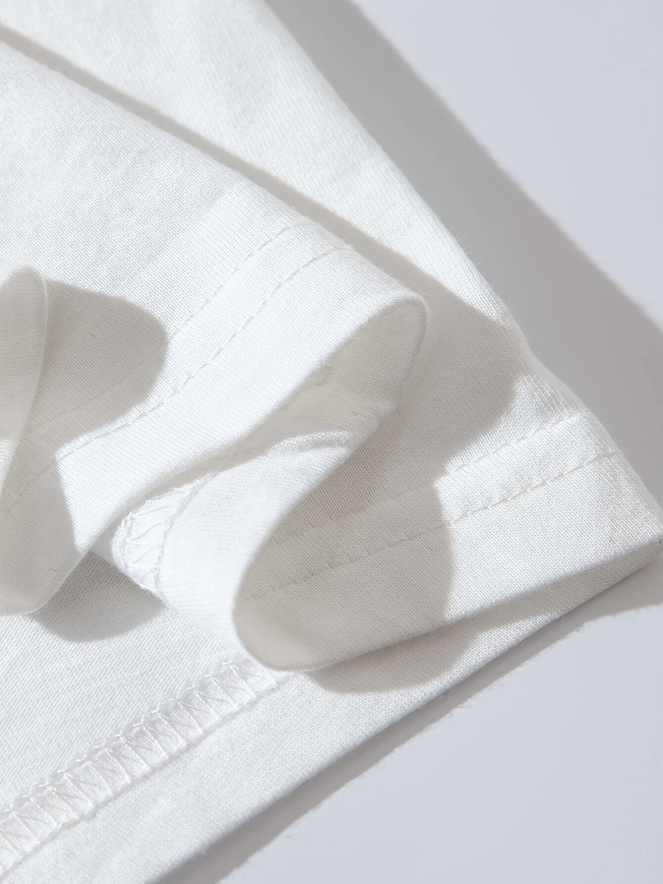 Men's Casual Crew Neck Short Sleeve T-shirt With Smile Print