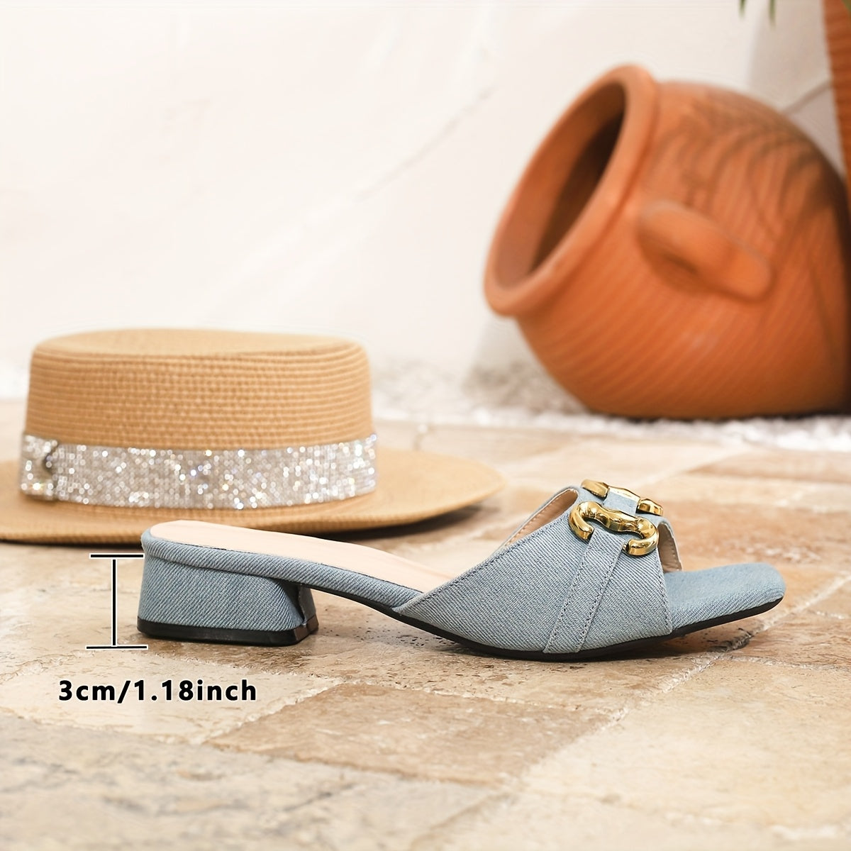 Women's French Elegant Slip-on Sandals - /MH