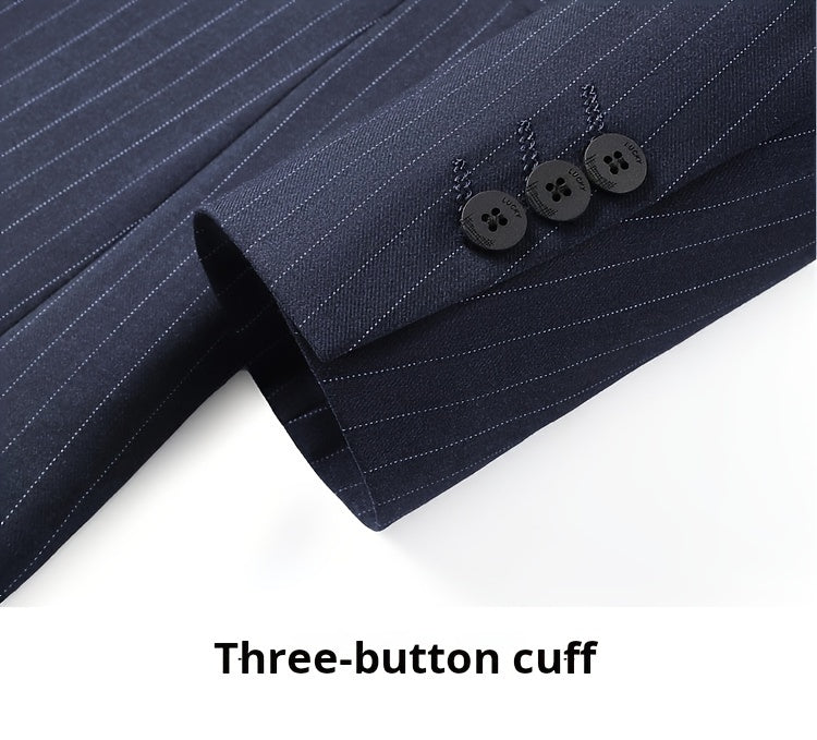 Men's 2-pack Co Ord Set Of Striped Dress Suit.