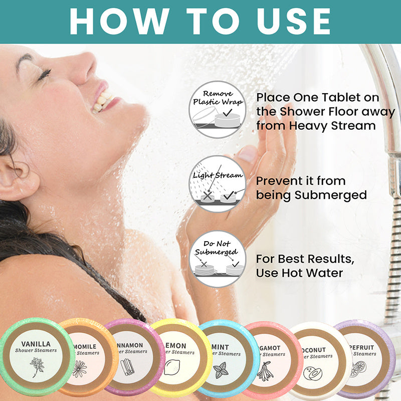Shower Steamers - 8 Pack Shower Bombs Gifts For Her With Essential Oil For Home SPA, Self-Care & Relaxation Valentine's Birthday Day Gifts For Men & Women Who Have Everything, For Halloween Gift, For Christmas Gift