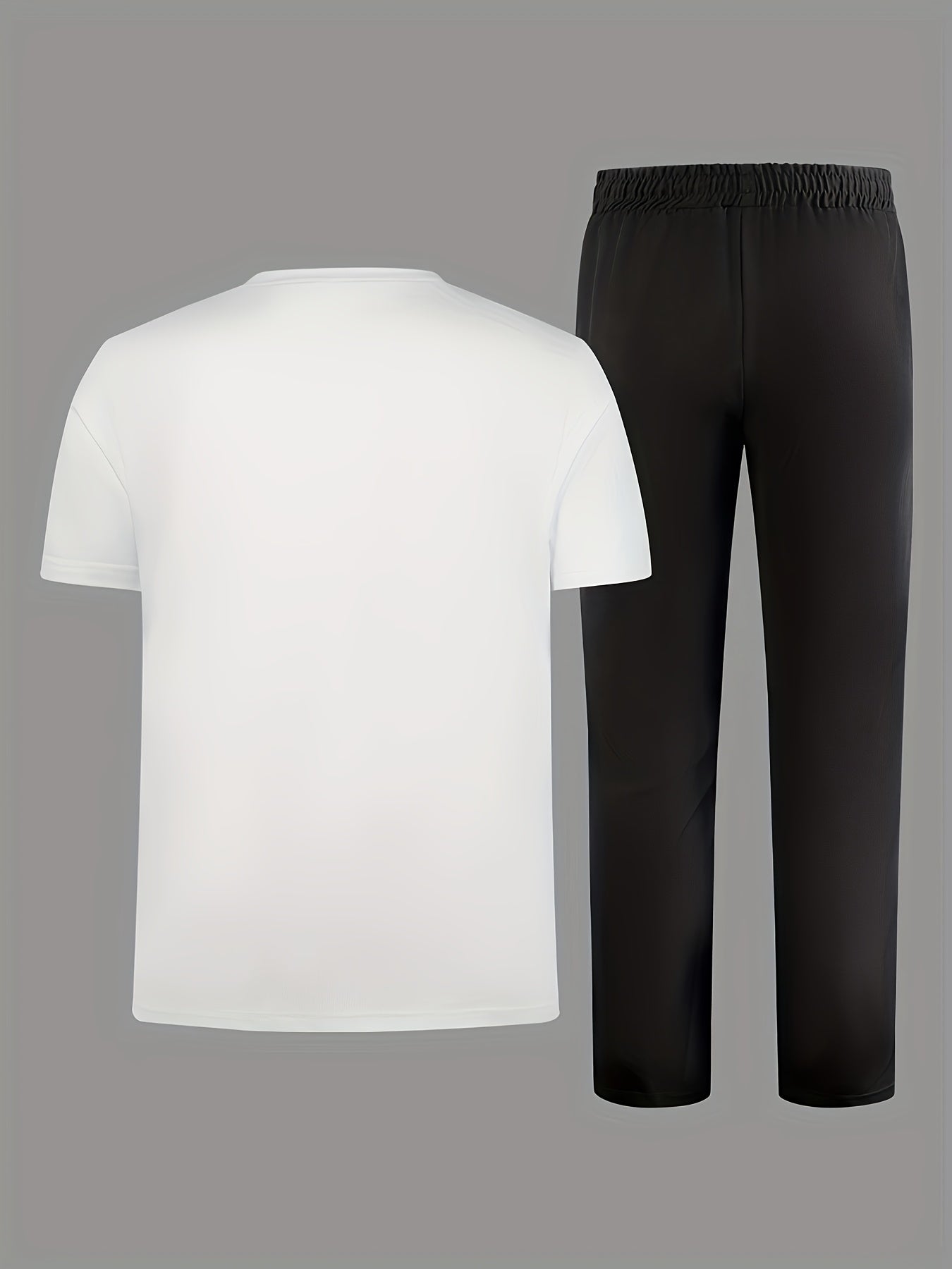 Men'S Casual Sports Two-Piece Set Short Sleeve .