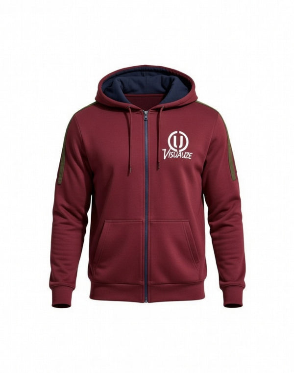 Men’s Zipper Hoodie Top – MH Premium Athleisure Essential