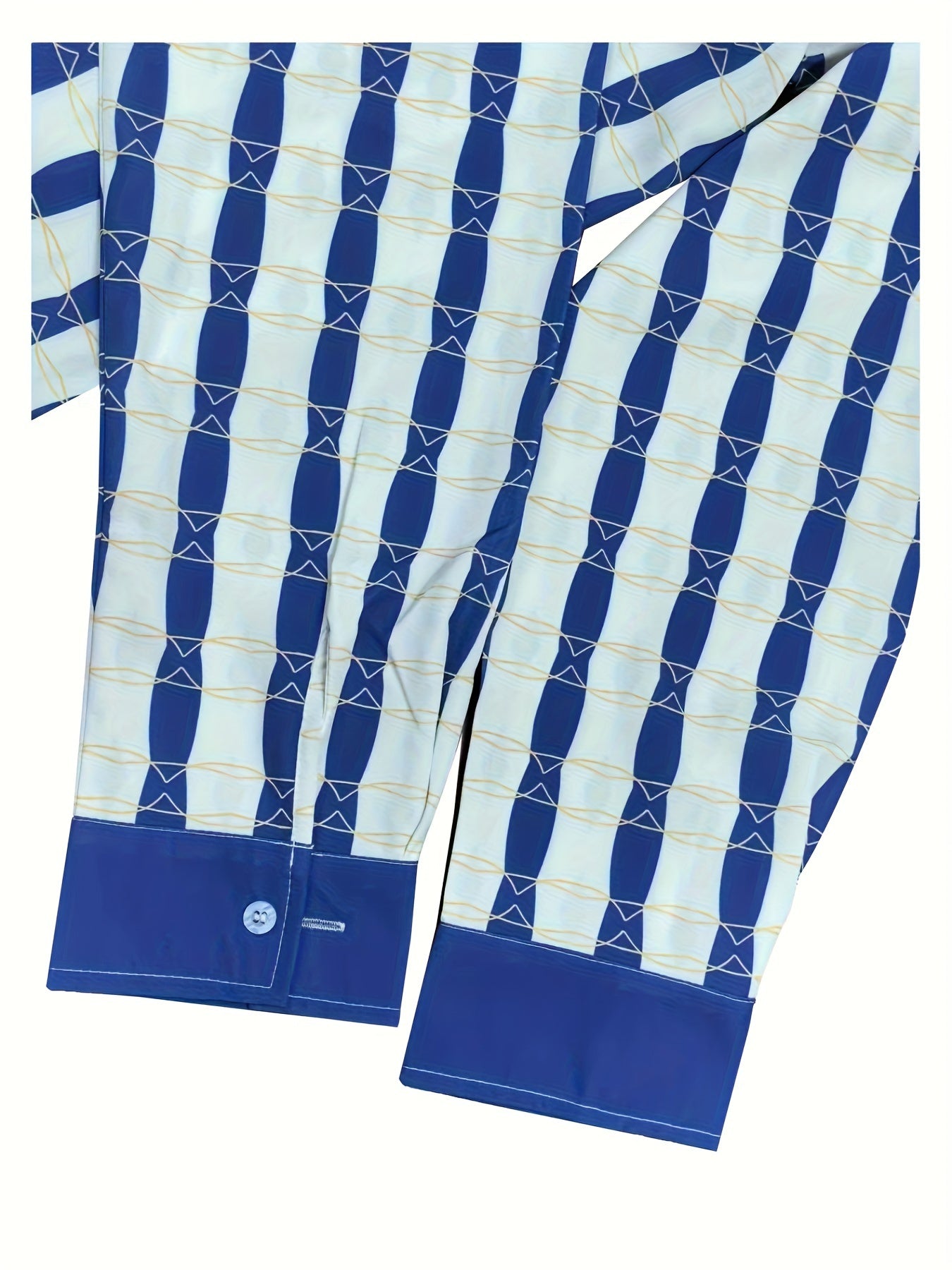 Men's Stylish Striped Lapel Collar Design Dress Shirts,