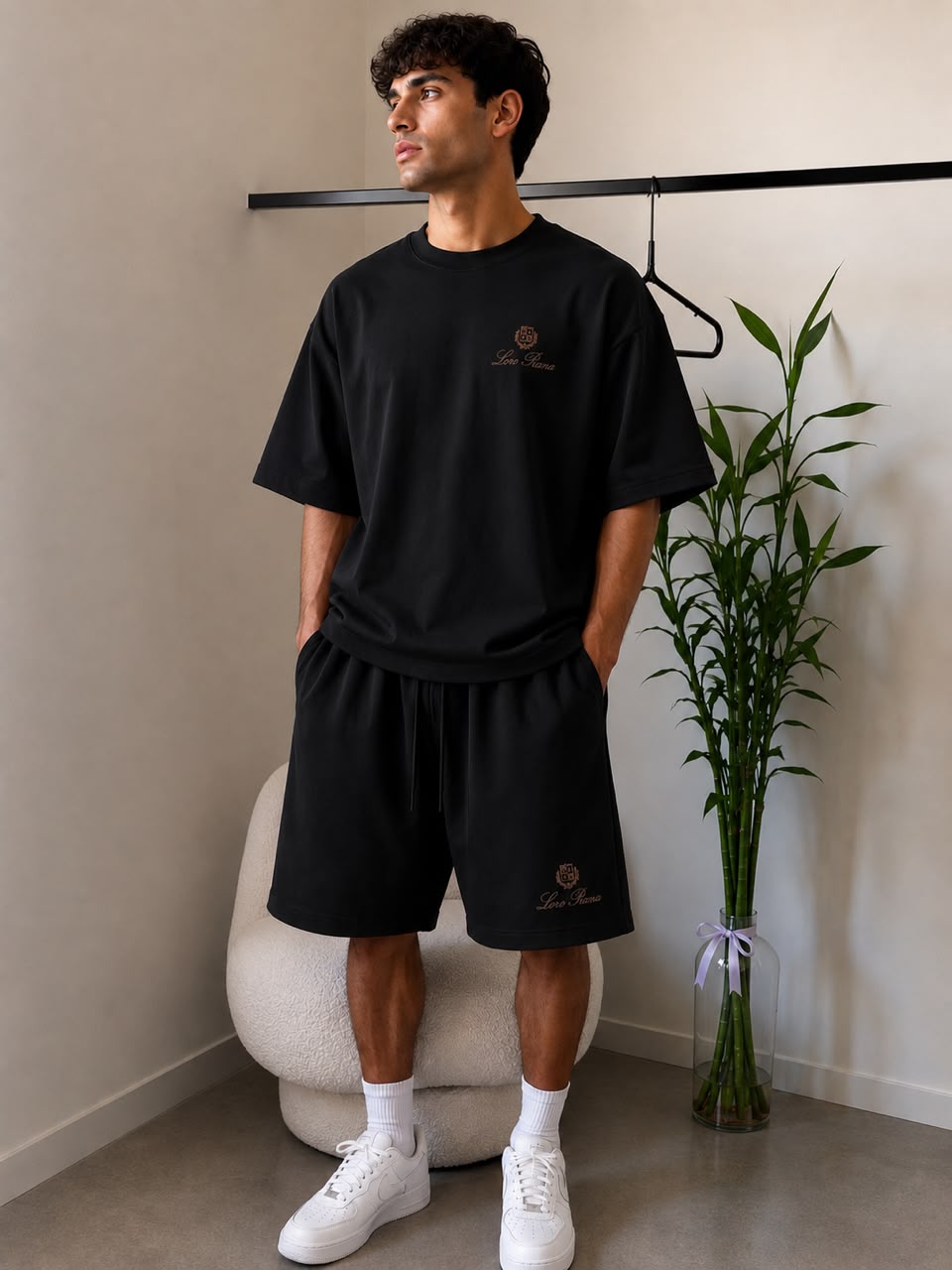 Men’s Premium Oversized T-Shirt & Shorts Co-ord Set | Casual Streetwear | Embroidered Logo | 6 Colors | M–XXL | MH