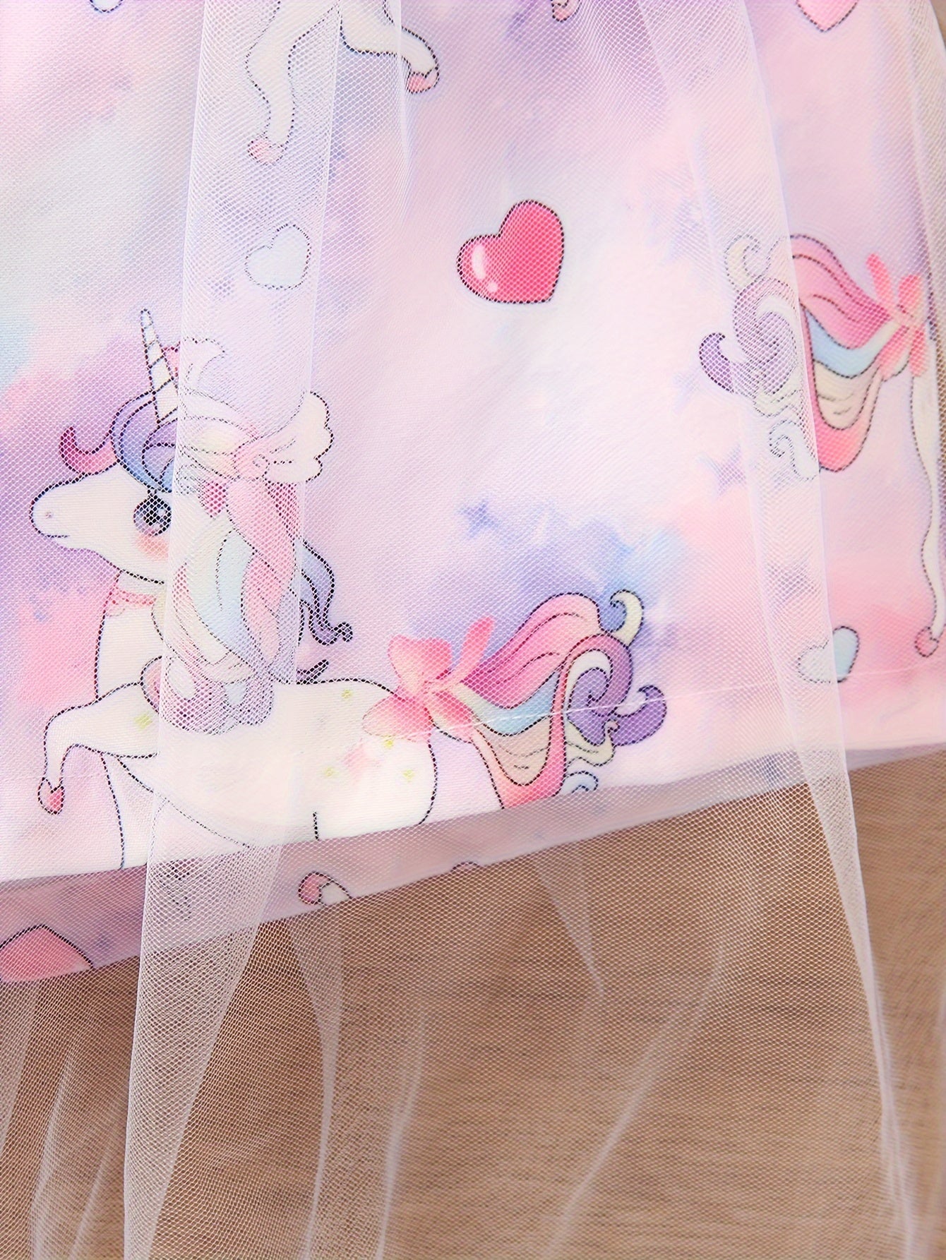 Girls' Two-Piece Set with Spaghetti Strap Butterfly Print .