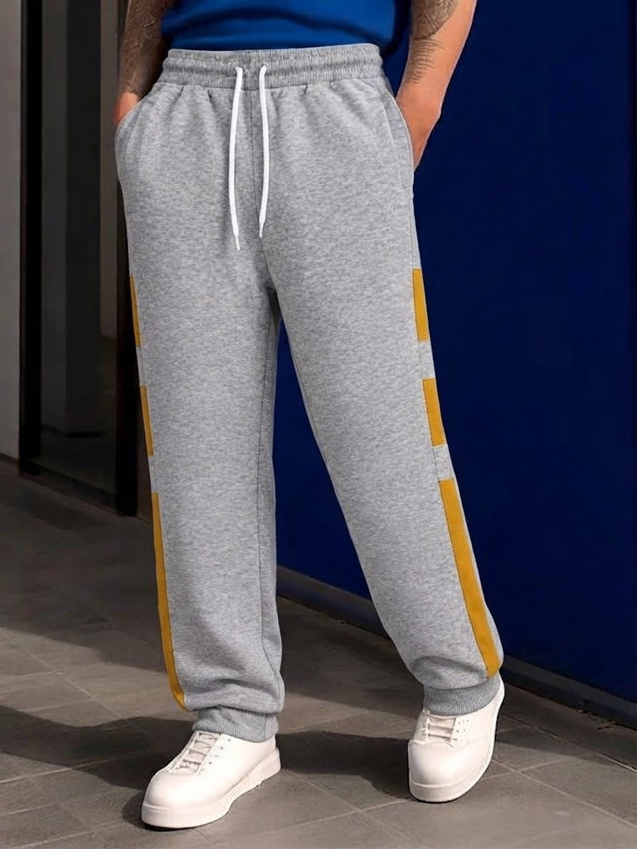 MH Men’s Urban Side-Stripe Joggers – Slim Fit Contrast Panel Sweatpants | 5 Colors | Sizes (S-XL)