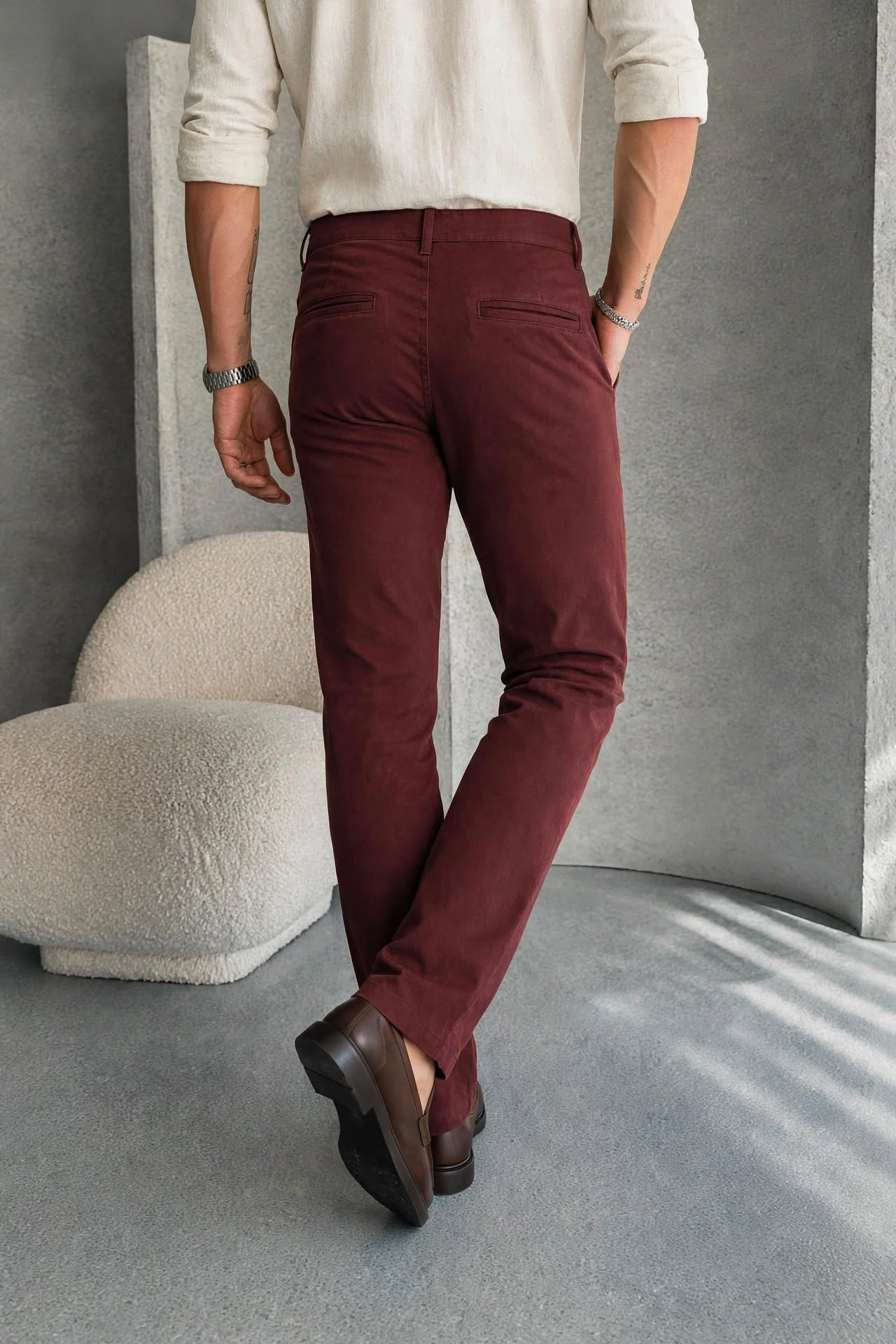 Men’s Old-Money Comfort-Fit 5 Colors Chino Pants | Sizes 30"-38" | Casual Trousers with Pockets | MH