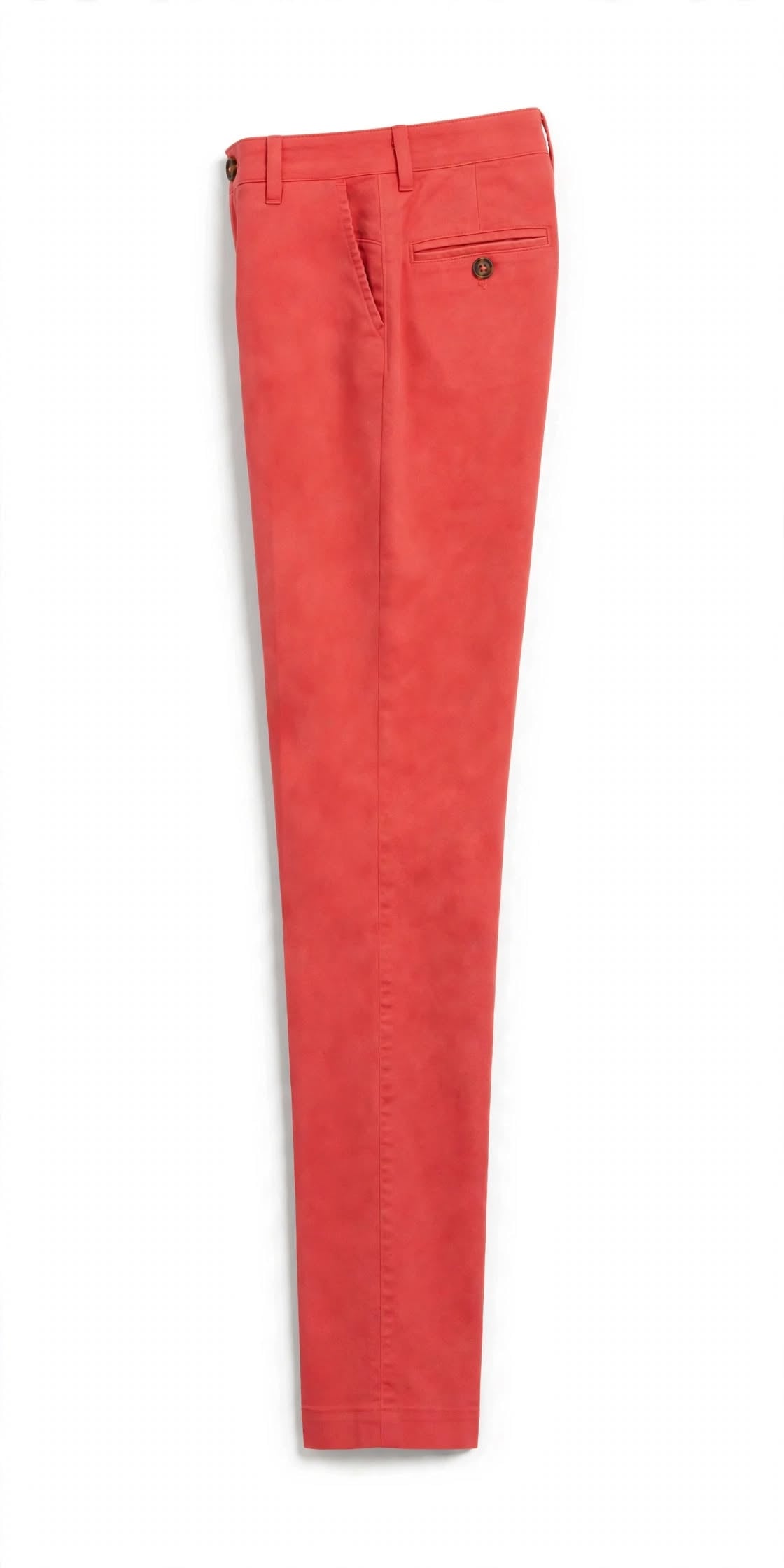 Women’s Coral Red Slim Fit Chino Cotton Casual Smart Pants | Sizes 26”–36” | MH