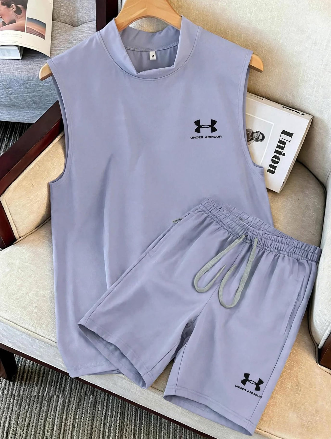 Men's Oversized Muscle Tee & Shorts Set | Breathable Gym Coord - 8 Colors | Sizes M-XXL |MH