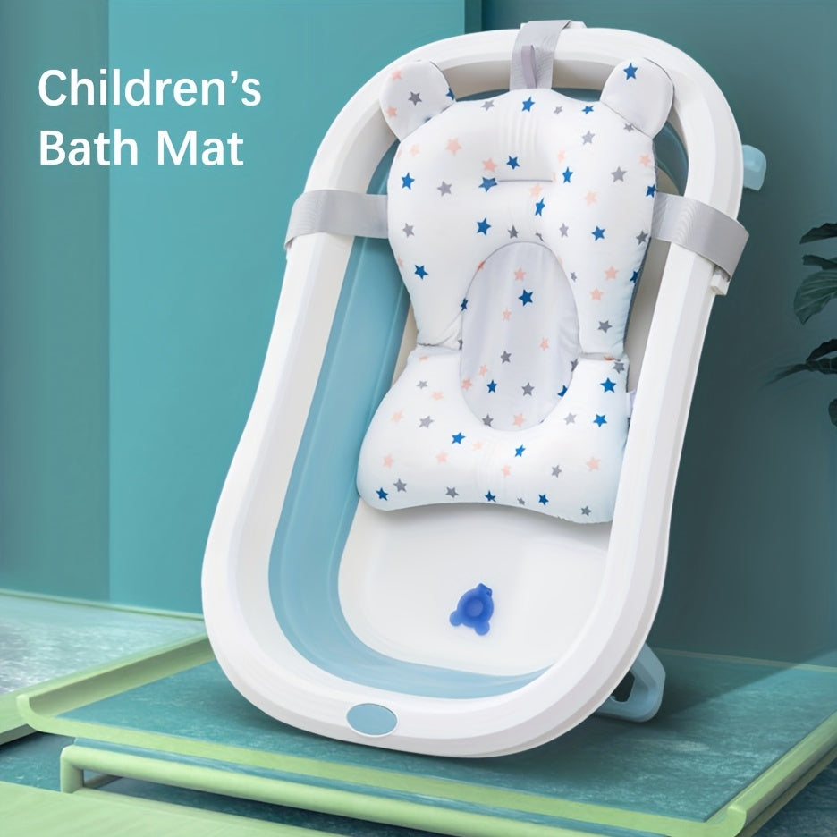 45.72*33.02 cm Newborn Toddler Bathtub Mat, Baby Bath Seat, Support Net, Baby Bath Mat, Baby Bath Cushion, Soft Anti-Slip Bath Pad, Toddler Bath Pillow, Christmas, Halloween, Thanksgiving Day Gift
