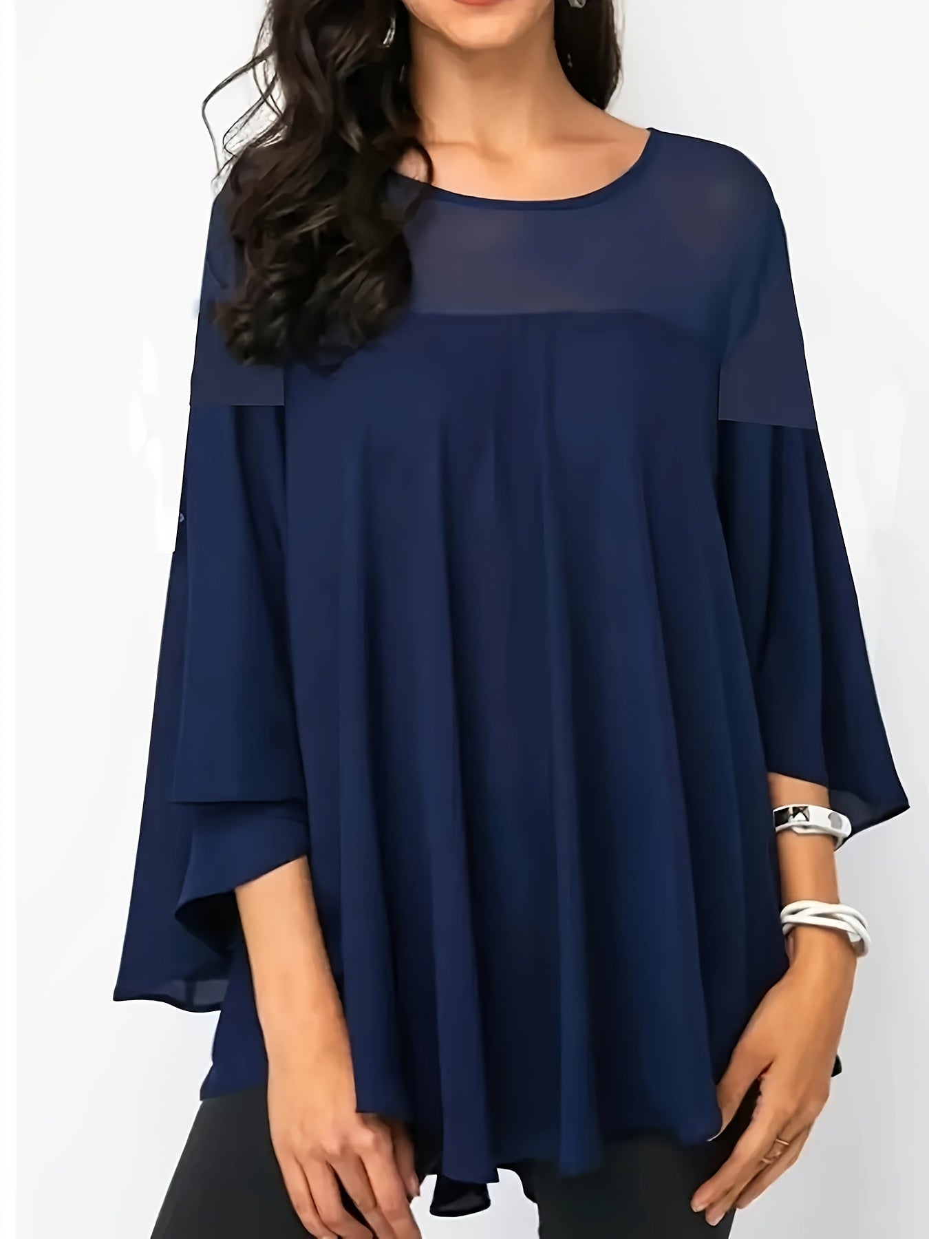 Plus Size Women's Casual Shirt - Vibrant Green Short Sleeve.