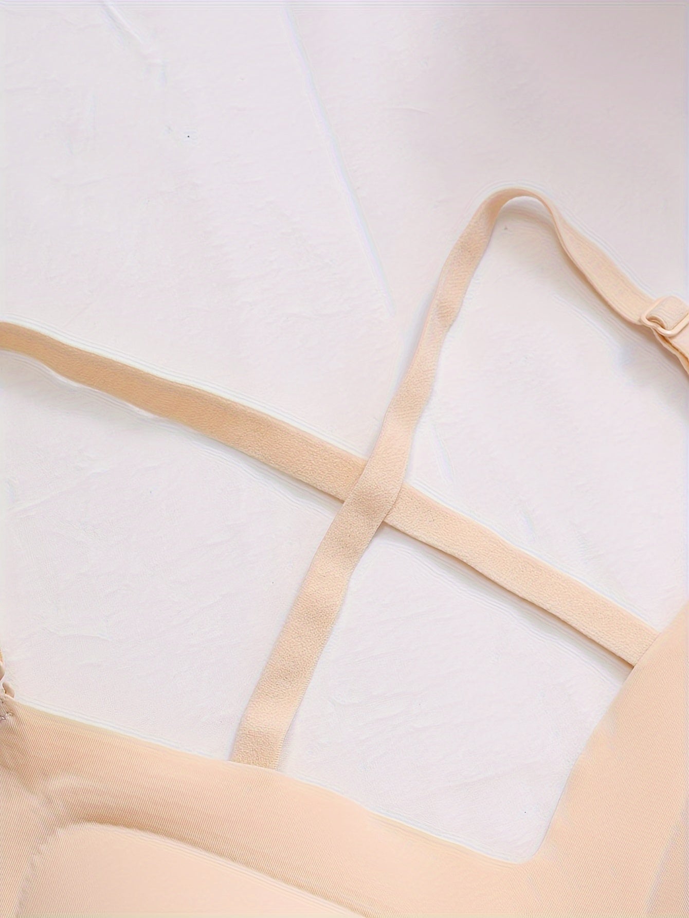 Multiple methods Simple Solid Seamless Bra, Comfy & Breathable Backless '/MH