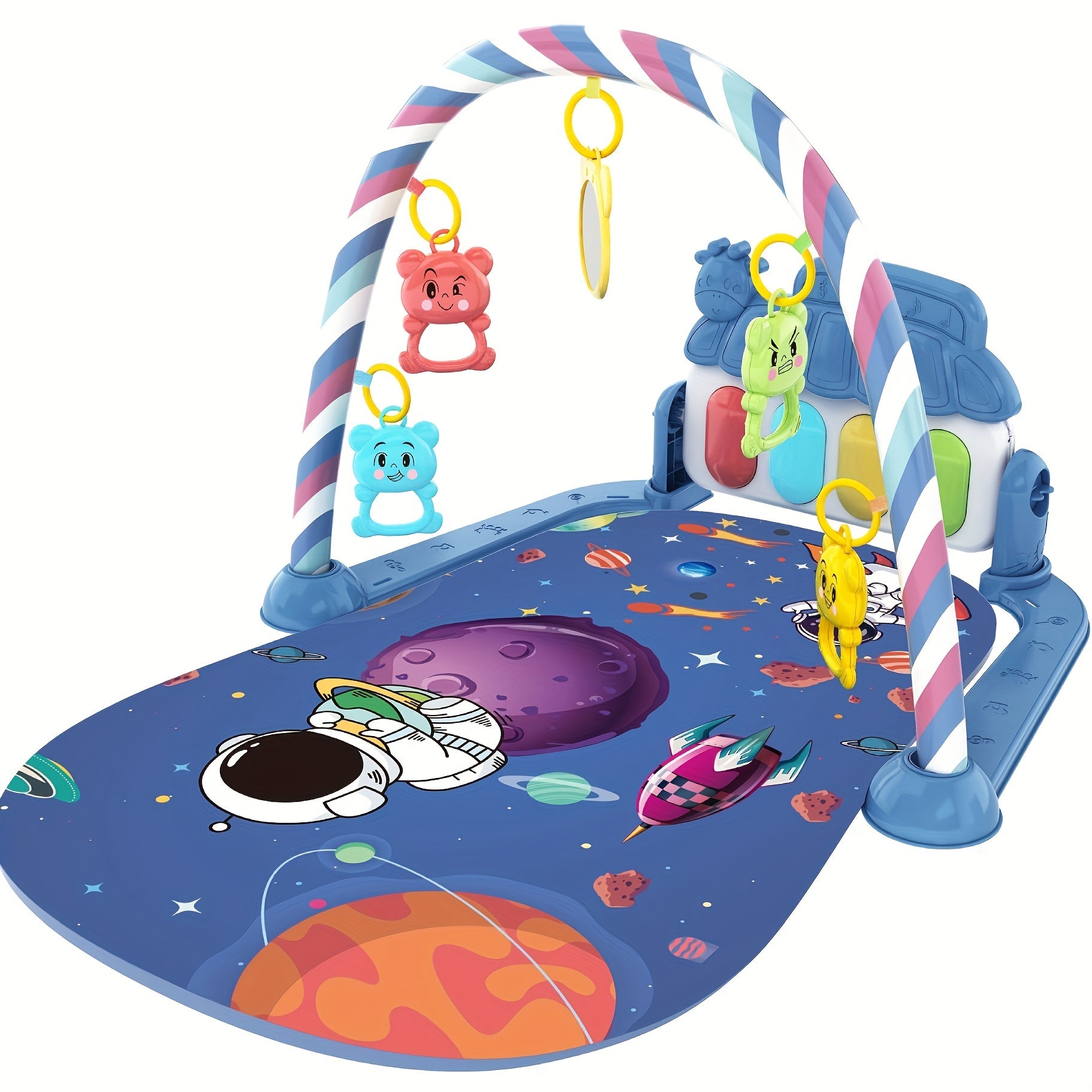 Delight Your Baby with this Fun and Educational Fitness Rack Toy, Piano Play Mat, and Crawling Mat, Halloween, Thanksgiving And Christmas Gift