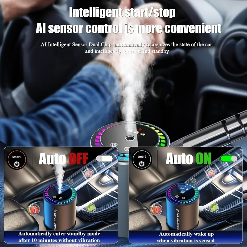 Smart Car Touch Sensor Aromatherapy Diffuser Includes 50ml Fragrance Oil