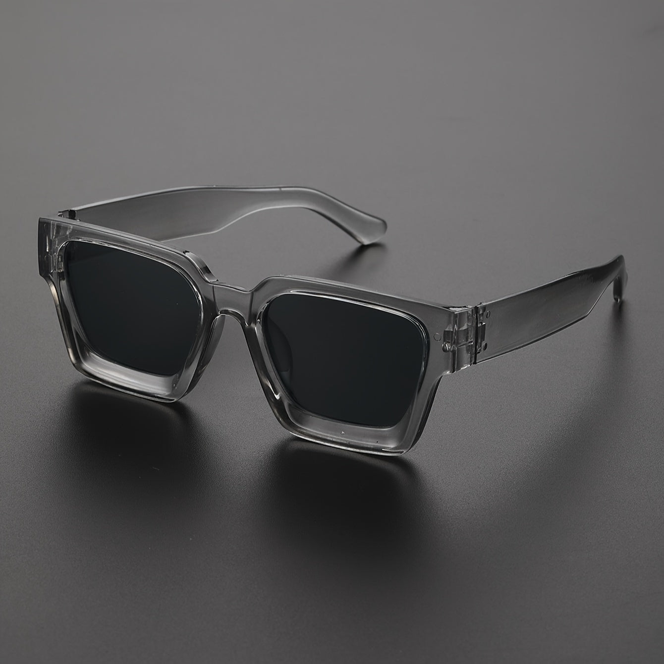 Versatile Y2K Thick Square Frame Fashion Glasses, For Men Women