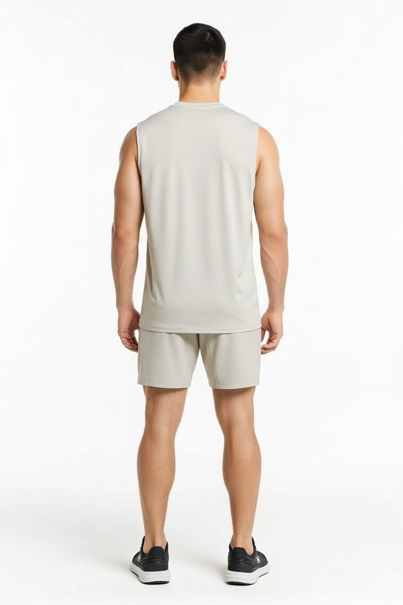 Men's Oversized Muscle Tee & Shorts Set | Breathable Gym Coord - 8 Colors | Sizes M-XXL |MH
