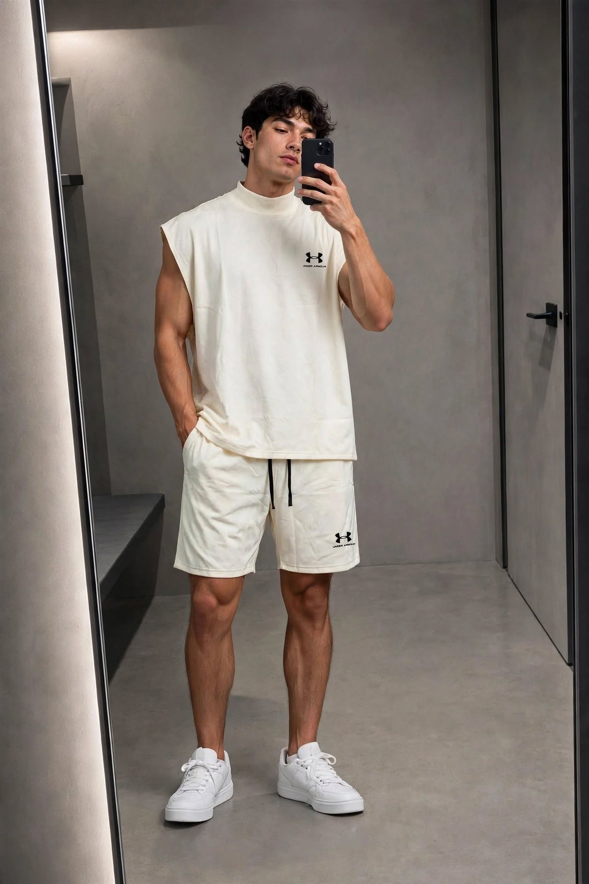 Men's Oversized Muscle Tee & Shorts Set | Breathable Gym Coord - 8 Colors | Sizes M-XXL |MH
