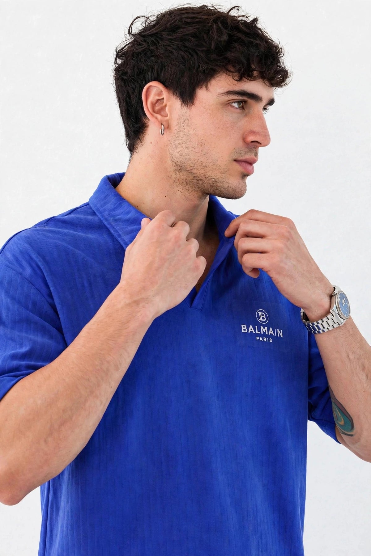 Dobi Cotton Co-Ord Set - Polo & Shorts | MEN