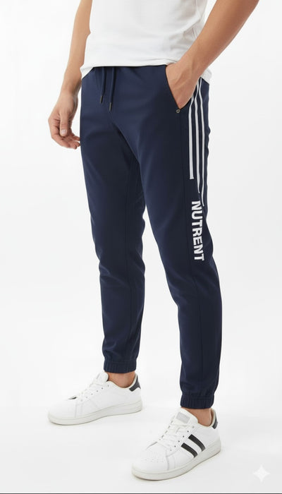 Men’s Beige Athletic Joggers with  Side Stripes. Sizes(17-24Years)  MH