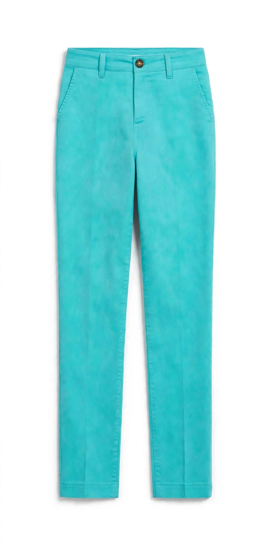 Women’s Turquoise Chino Pants Slim Fit Casual Trousers | Sizes 26-36 Waist | MH