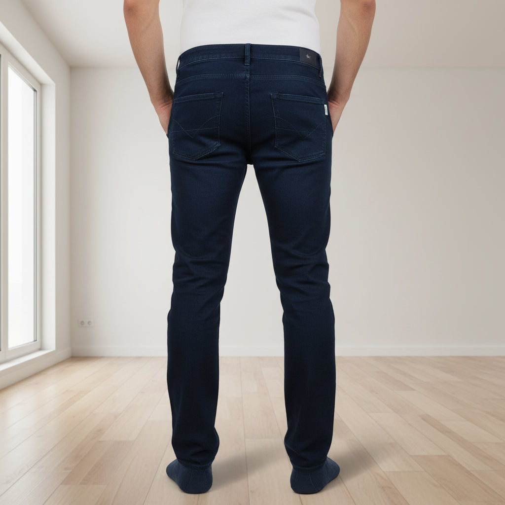 Teen Boys Girls Navy Cargo Jeans 9-16 Years | Stylish Twill Cargo Trousers with Letter Patches (9-16)navy | MH