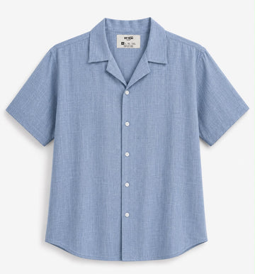 Men’s Premium Linen Camp Collar Half Sleeve Shirt | Cuban Collar Resort Shirt | M–XXL