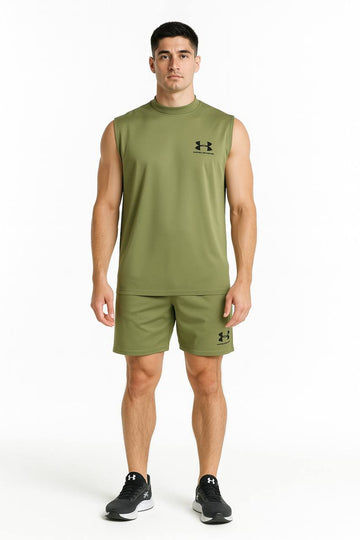 Men's Oversized Muscle Tee & Shorts Set | Breathable Gym Coord - 8 Colors | Sizes M-XXL |MH