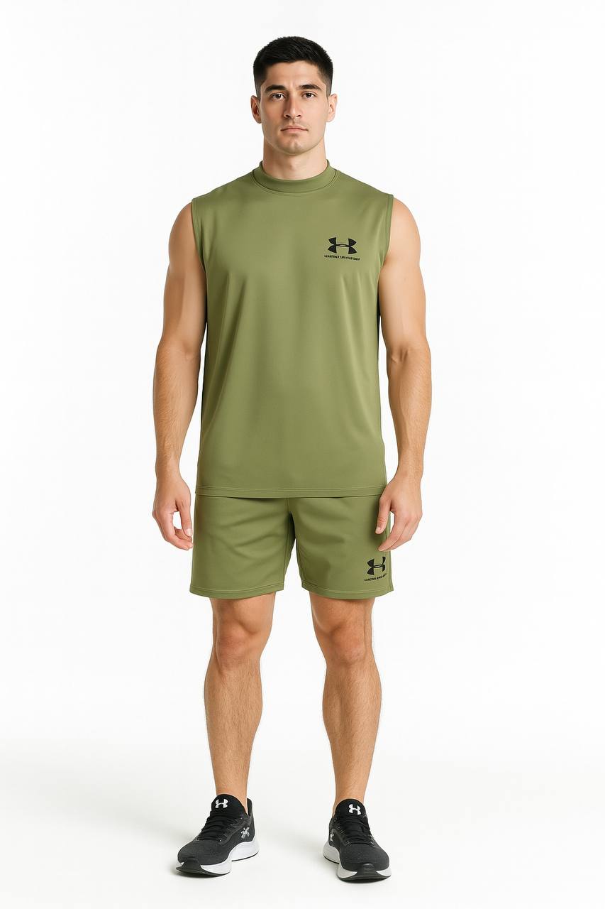 Men's Oversized Muscle Tee & Shorts Set | Breathable Gym Coord - 8 Colors | Sizes M-XXL |MH