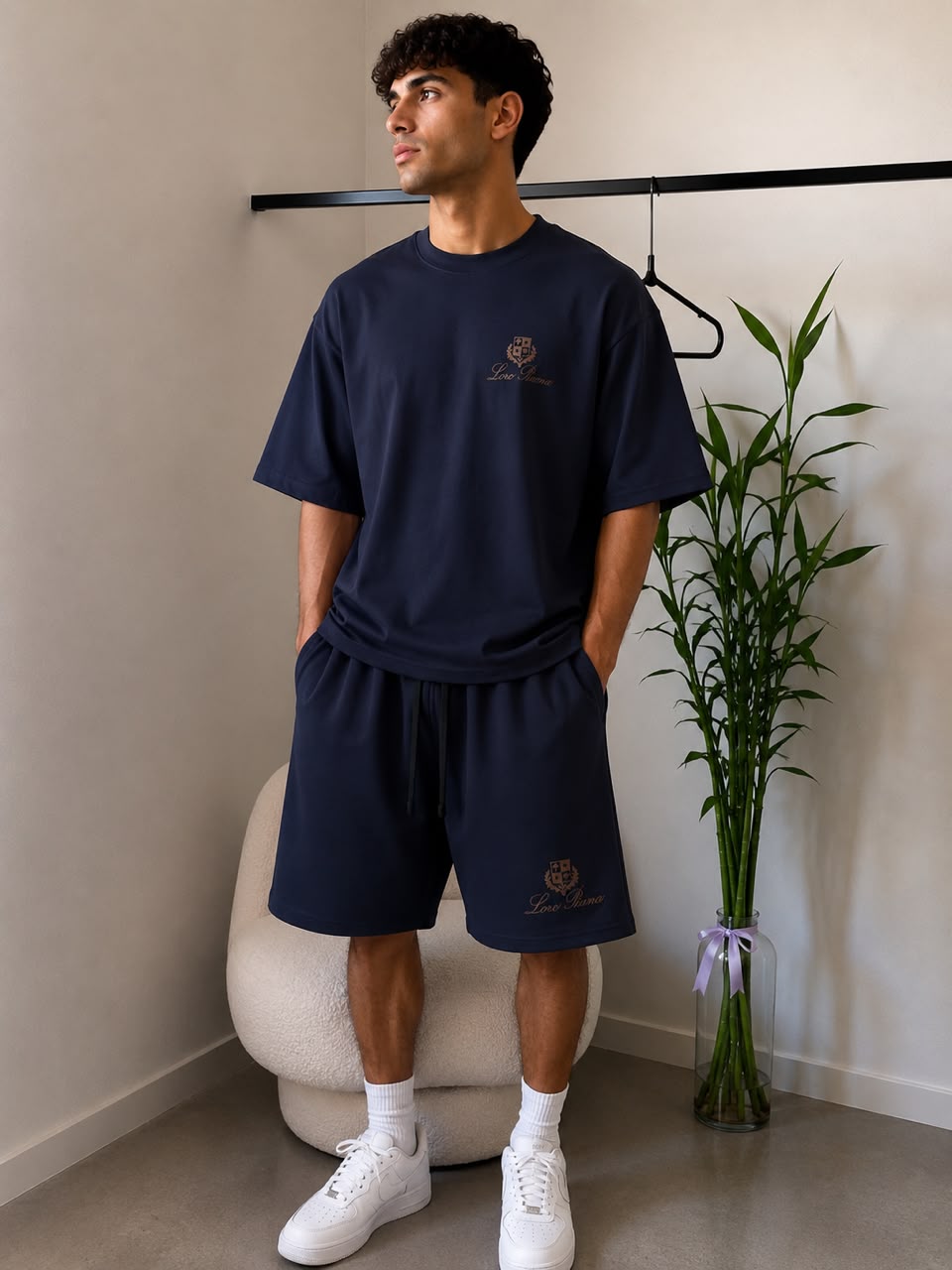 Men’s Premium Oversized T-Shirt & Shorts Co-ord Set | Casual Streetwear | Embroidered Logo | 6 Colors | M–XXL | MH