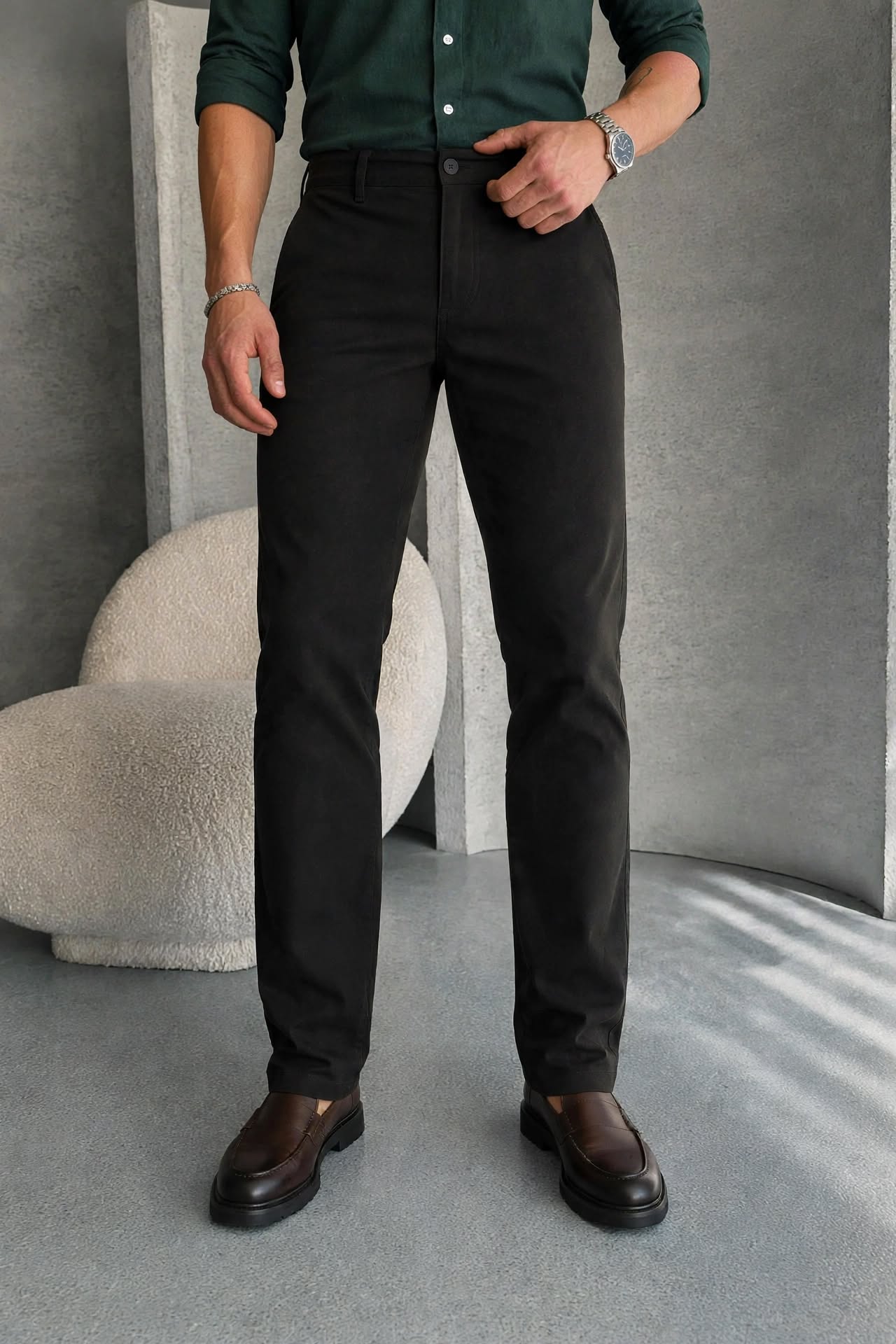 Men’s Old-Money Comfort-Fit 5 Colors Chino Pants | Sizes 30"-38" | Casual Trousers with Pockets | MH