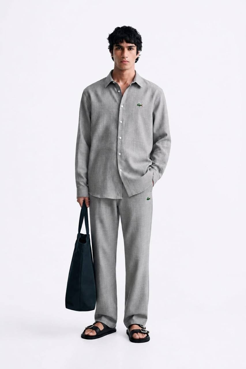 Men’s Premium Rich Linen Co-ord Set | Full Sleeve Shirt & Wide Leg Trouser | Luxury Seeta Set | M–XXL